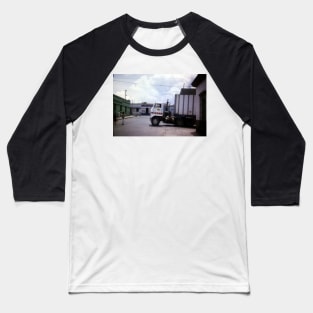 US articulated lorry in Guatemala City summer 1991 Baseball T-Shirt